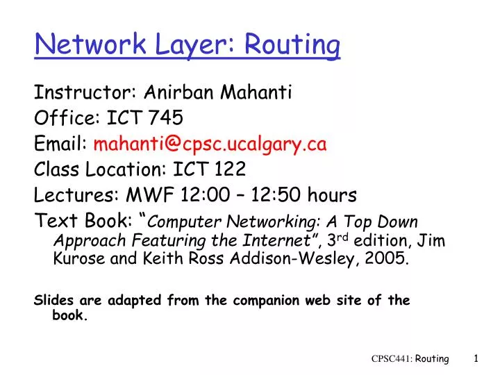 network layer routing