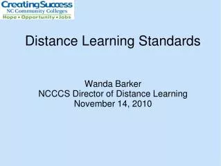 Distance Learning Standards