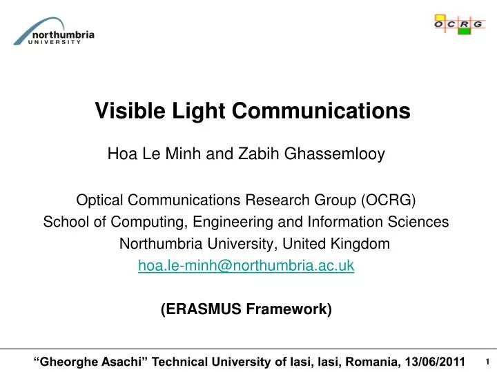 visible light communications
