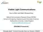 Visible Light Communications - slide 1