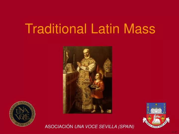 traditional latin mass