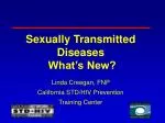Sexually Transmitted Diseases What’s New? - slide 1