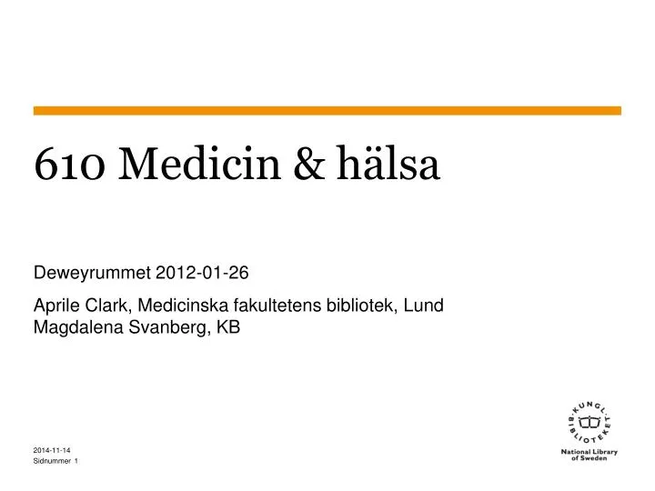 610 medicin h lsa