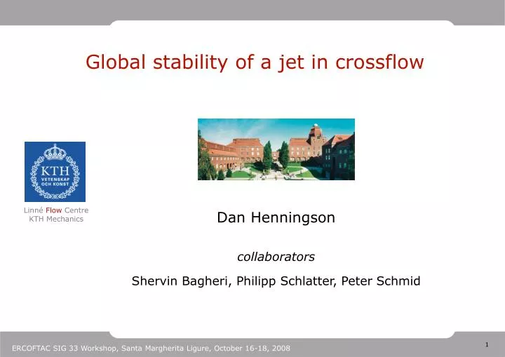global stability of a jet in crossflow
