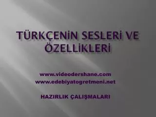 t rk en n sesler ve zell kler