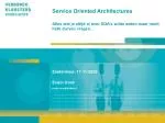 Service Oriented Architectures - slide 1