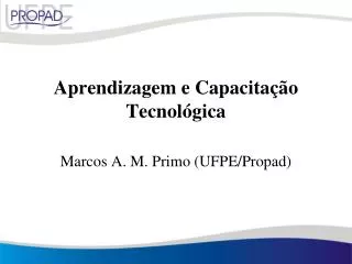 aprendizagem e capacita o tecnol gica