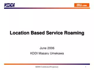 Location Based Service Roaming
