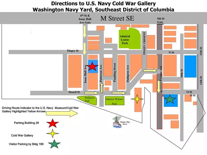 directions to u s navy cold war gallery washington navy yard southeast district of columbia