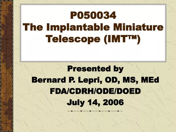 p050034 the implantable miniature telescope imt