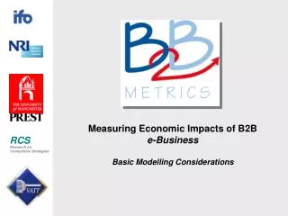 Measuring Economic Impacts of B2B e-Business Basic Modelling Considerations