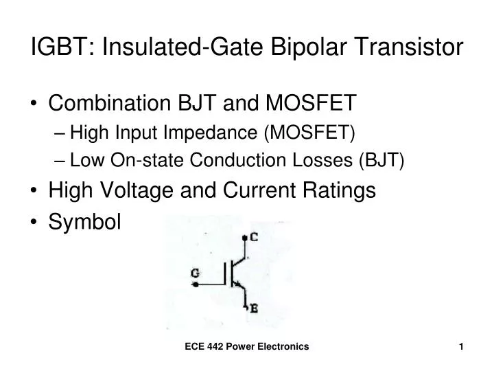 igbt insulated gate bipolar transistor