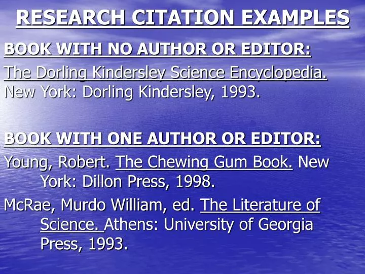 research citation examples