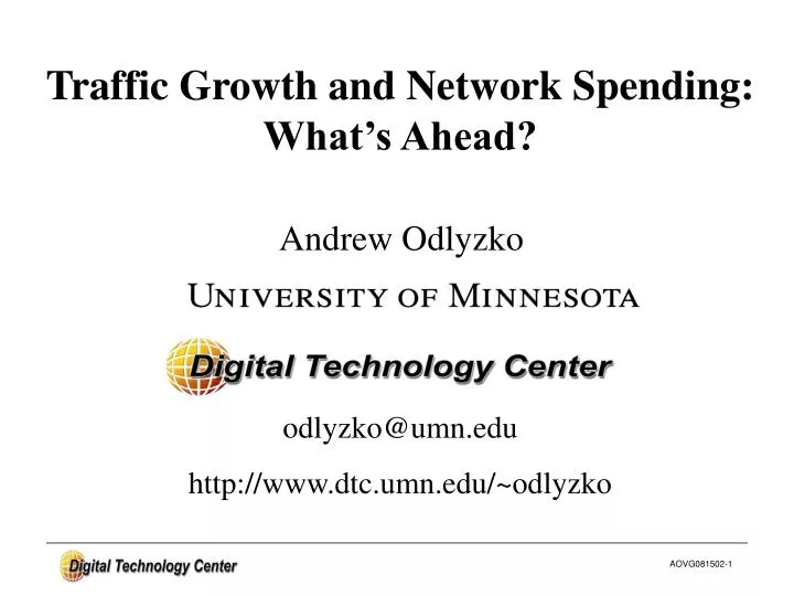 traffic growth and network spending what s ahead