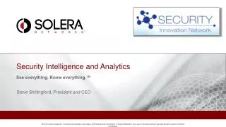 Security Intelligence and Analytics