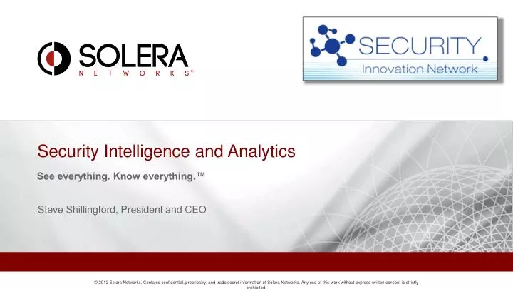 security intelligence and analytics