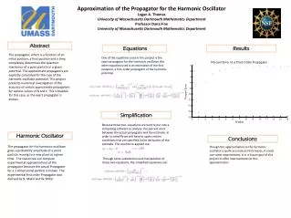 Approximation of the Propagator for the Harmonic Oscillator Logan A. Thomas