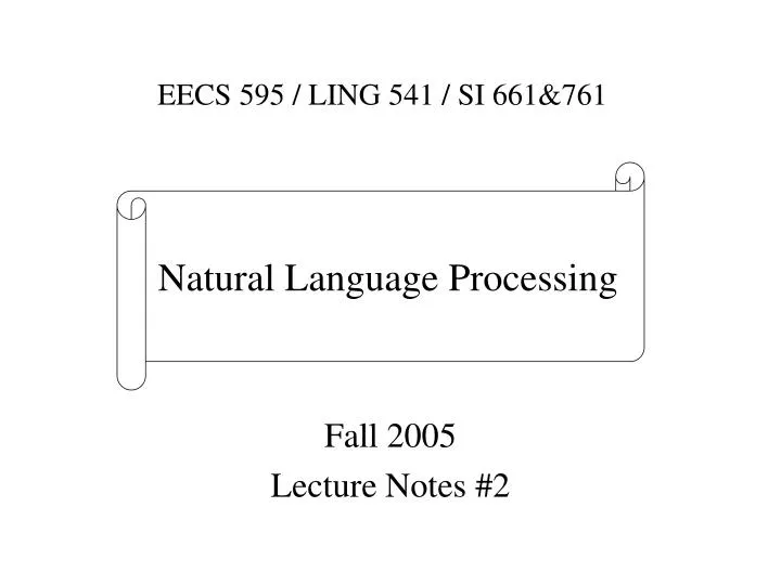 fall 2005 lecture notes 2