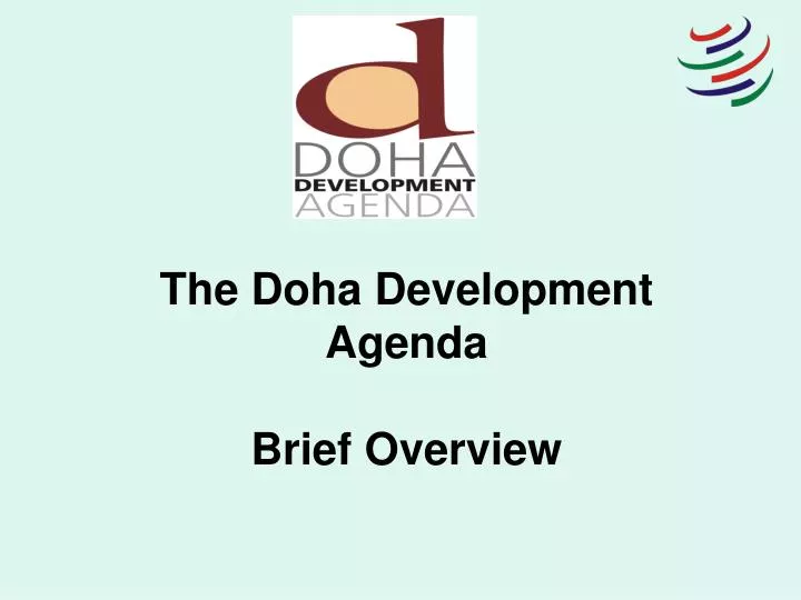 the doha development agenda brief overview