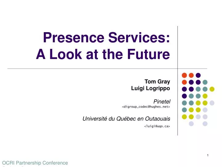 presence services a look at the future