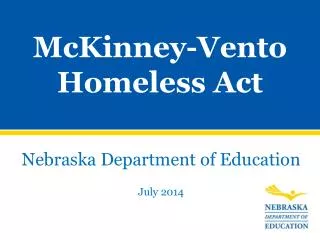 McKinney-Vento Homeless Act