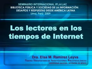 los lectores en los tiempos de internet
