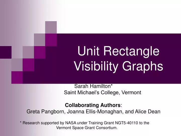 unit rectangle visibility graphs