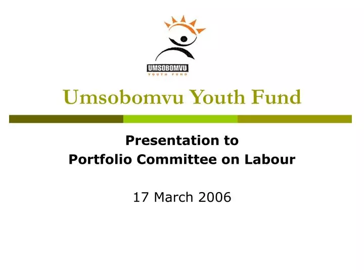 umsobomvu youth fund