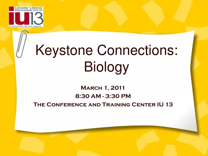 keystone connections biology