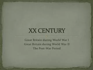 XX CENTURY