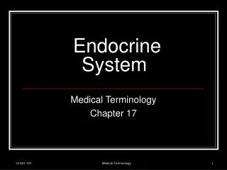 Endocrine System