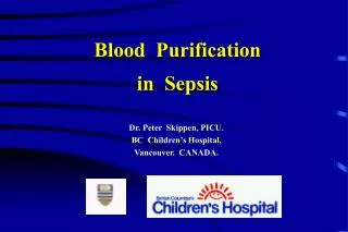 Blood Purification in Sepsis