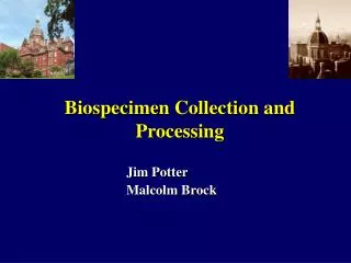 Jim Potter Malcolm Brock