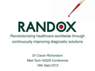 Revolutionising healthcare worldwide through continuously improving diagnostic solutions