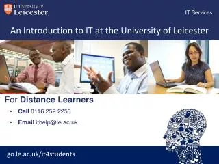 An Introduction to IT at the University of Leicester