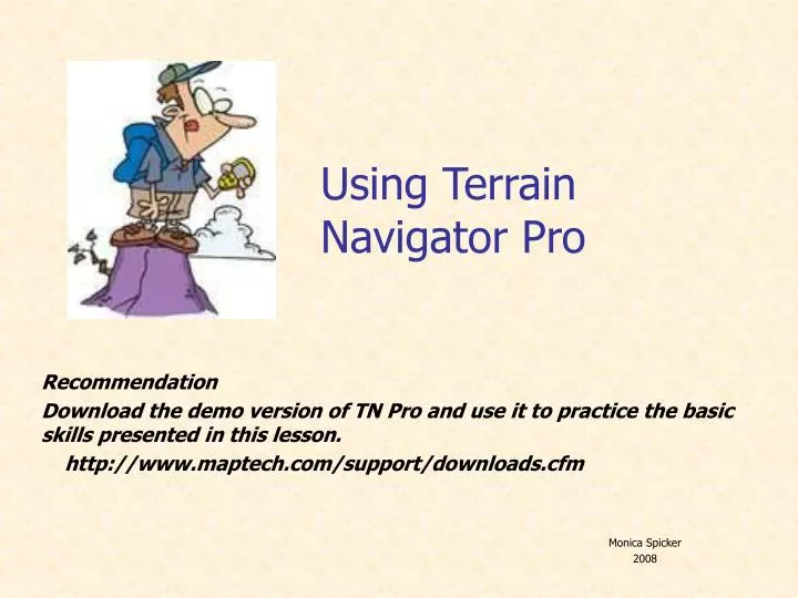 using terrain navigator pro