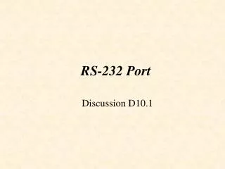 RS-232 Port