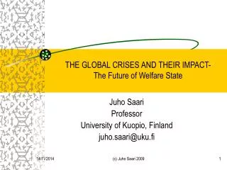 THE GLOBAL CRISES AND THEIR IMPACT- The Future of Welfare State