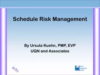 Schedule Risk Management