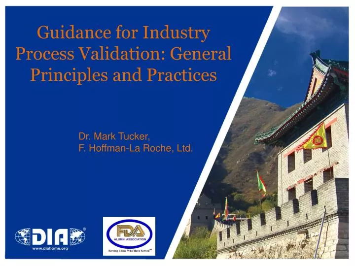 guidance for industry process validation general principles and practices