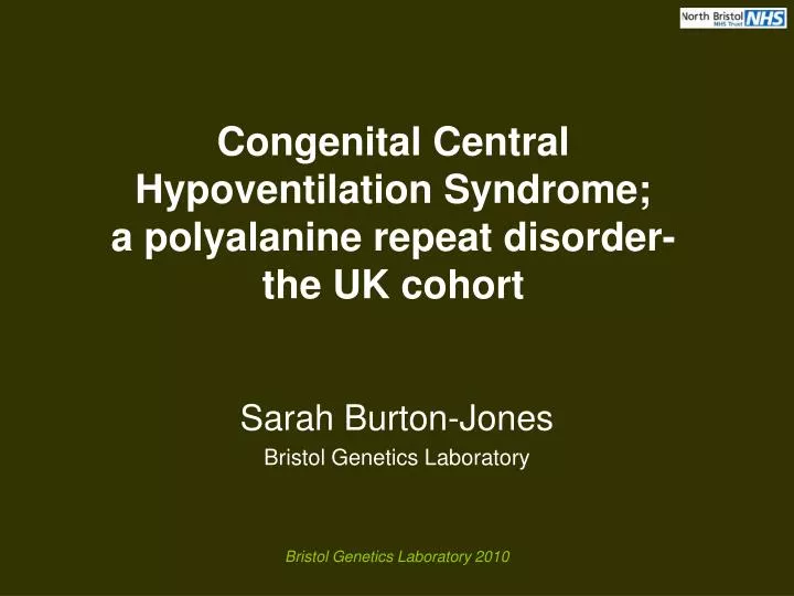 congenital central hypoventilation syndrome a polyalanine repeat disorder the uk cohort