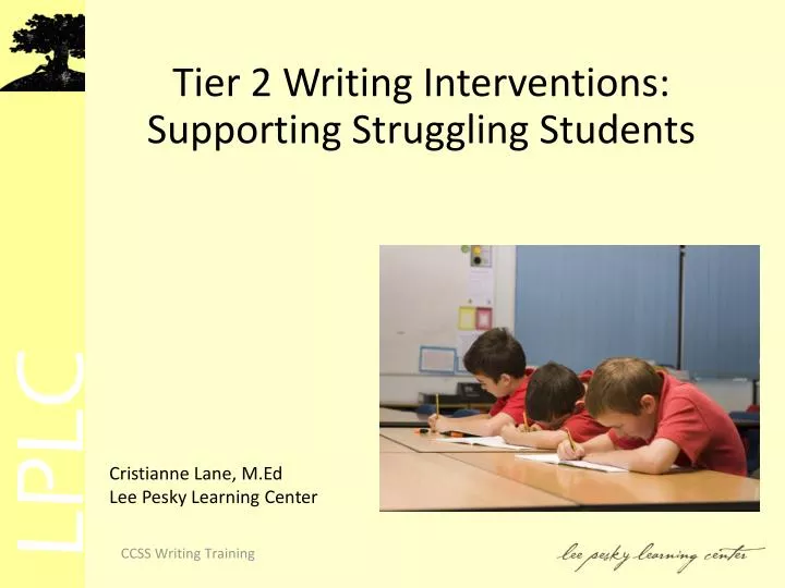 tier 2 writing interventions supporting struggling students