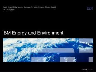 IBM Energy and Environment