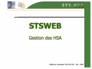 stsweb gestion des hsa