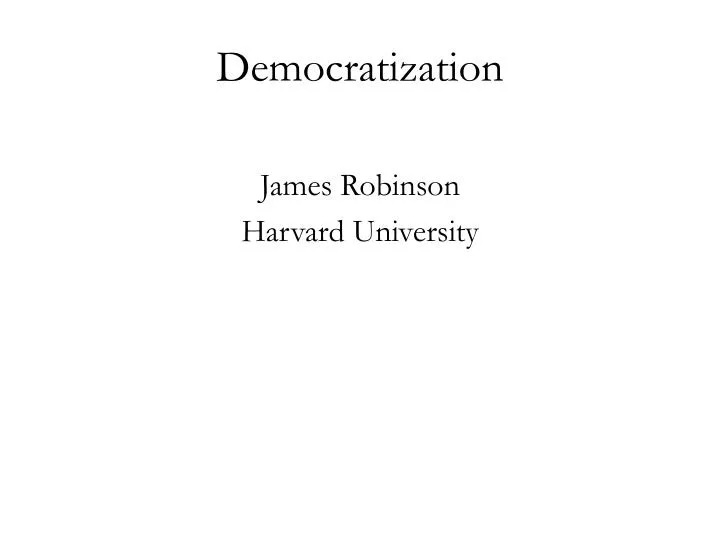 democratization