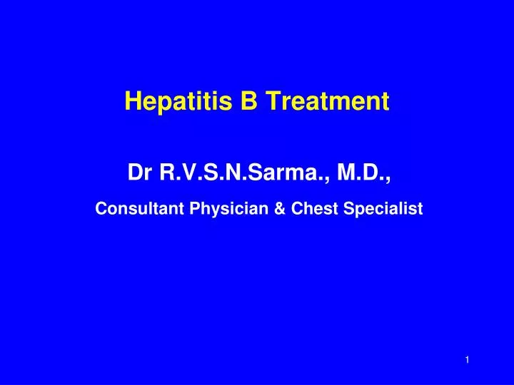 hepatitis b treatment