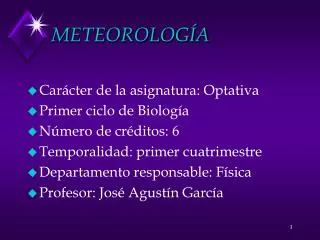 meteorolog a