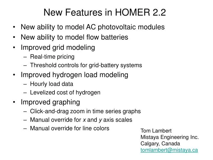 new features in homer 2 2