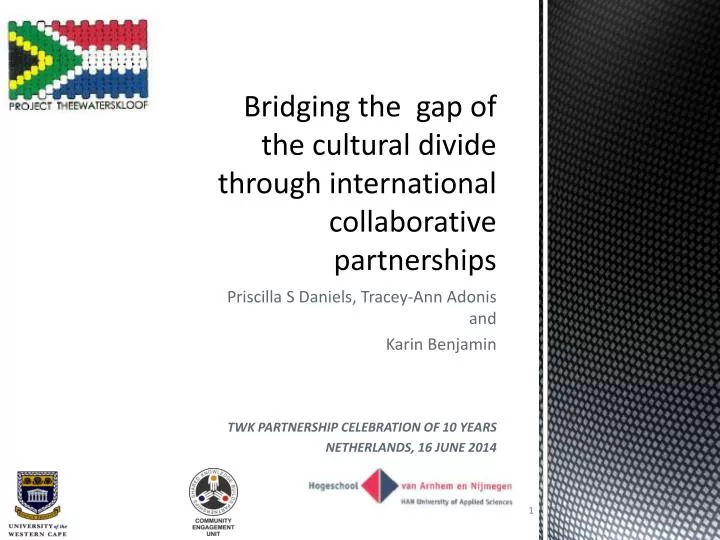 bridging the gap of the cultural divide through international collaborative partnerships