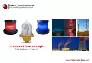 LED Aviation &amp; Obstruction Lights Solar &amp; Ground Powered